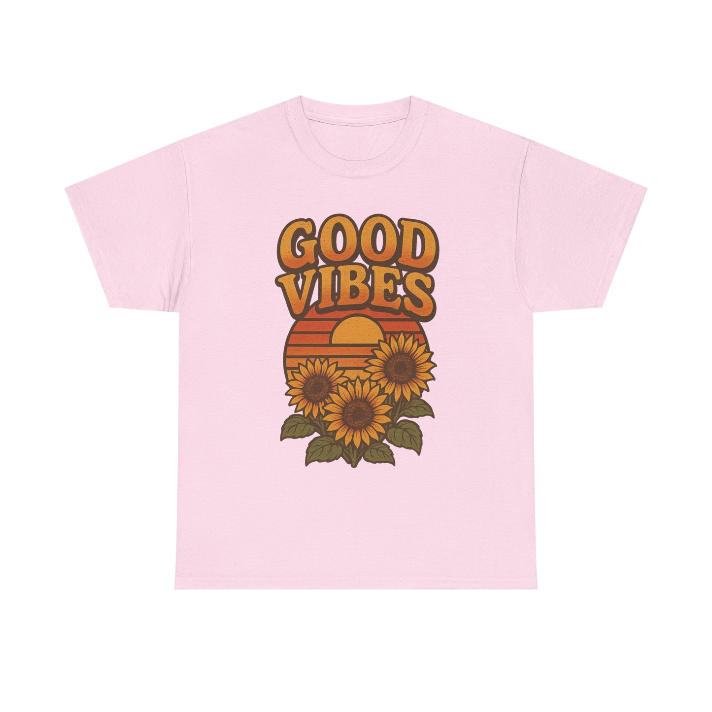 Good Vibes Tee with Sunflowers